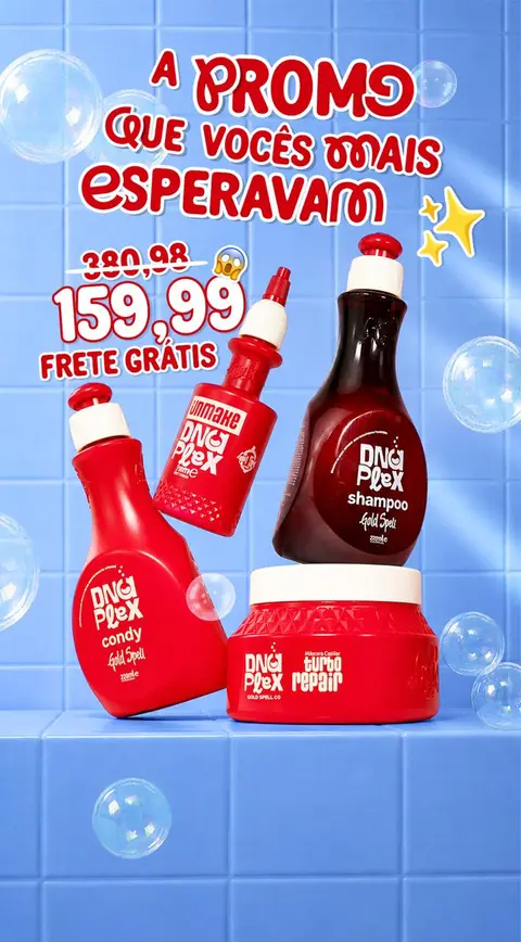 Arte de campanha anterior DNAPLEX + Unmake, anunciada por R$ 159,99 com frete grátis. Oferta encerrada.